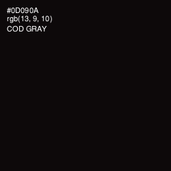 #0D090A - Cod Gray Color Image